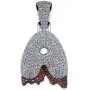 LC8 Jewelry Hip Hop Iced Out Bling A-Z 26 Bubble Letters Dripping Initial CZ Pendant 18K Gold/Silver Plated with Rope Chain