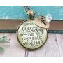 Gutsy Goodness Granddaughter Necklace He is Watching Over You Jewelry Gift from Grandma Grandpa