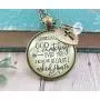 Gutsy Goodness Granddaughter Necklace He is Watching Over You Jewelry Gift from Grandma Grandpa