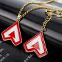 Algol - Game Jewelry Apex Legends Dog Tag Pendant Necklace Apex Logo Keychain For Women Men Metal Keyring Creative Trinket Gift