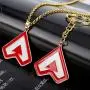 Algol - Game Jewelry Apex Legends Dog Tag Pendant Necklace Apex Logo Keychain For Women Men Metal Keyring Creative Trinket Gift