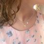 Initial Sunflower Necklaces for Women, 14k Gold Plated Sunflower Necklace CZ Heart Initial Letter Sunflower Pendant Necklace You are My Sunshine Sunflower Jewelry Gifts for Women Girls Alphabet A - Z