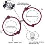 HICOSKY Magnetic Couple Bracelets Set Vows of Eternal Love Jewelry Gifts for Women Men Lover