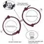 HICOSKY Magnetic Couple Bracelets Set Vows of Eternal Love Jewelry Gifts for Women Men Lover