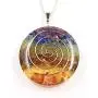 PSEEHEE Orgone Round Chakra Healing Crystals Pendant Necklace, 7 Chakra Stones Necklace for EMF Protection Spiritual Healing Jewelry Men Women (7 Chakra) PSEEHEE Orgone Round Chakra Healing Crystals Pendant Necklace, 7 Chakra Stones Necklace for EMF Protection Spiritual Healing Jewelry Men Women (7 Chakra)