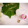 EFYTAL Graduation Gifts, Tiny Gold Filled Ohm Necklace on Enjoy The Journey Card, Dainty Om Pendant - Yoga Necklace, Retirement Gifts