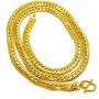 Chain Link 23k 24k Thai Baht Yellow Gold Plated Filled Snake Necklace Jewelry Women, Mens, 24 inch 34 Grams 7 MM