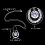 EVER FAITH 925 Sterling Silver Cubic Zirconia Elegant Horseshoe Pendant Necklace Chain Italty Clear