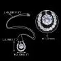 EVER FAITH 925 Sterling Silver Cubic Zirconia Elegant Horseshoe Pendant Necklace Chain Italty Clear EVER FAITH 925 Sterling Silver Cubic Zirconia Elegant Horseshoe Pendant Necklace Chain Italty Clear