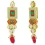 Efulgenz Indian Bollywood 14 K Gold Plated Bridal Pearl Kundan Multistrand Wedding Necklace Earring Jewelry Set Efulgenz Indian Bollywood 14 K Gold Plated Bridal Pearl Kundan Multistrand Wedding Necklace Earring Jewelry Set