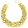 Q&Q Fashion 30mm Bold Snake Braided Chain Statement Bib Necklace Choker Collar Egyptian Cleopatra Style
