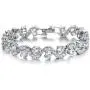 Herinos Women Platinum Plated Cubic Zirconia Tennis Bracelets Wedding Bridal Crystal Bangle Herinos Women Platinum Plated Cubic Zirconia Tennis Bracelets Wedding Bridal Crystal Bangle