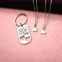 Gifts for Daughter Daddys Girl Mommys World Mother Father Necklace Keychain Pendant Encouraging Jewelry Set Dad Mom Christmas Birthday Gift