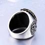 Mens Cool Stainless Steel Rings Vintage Blessed Virgin Mary Carved Christian Religious Signet Band Ring Size 7-13