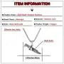 Heavstjer Punk Rock Stainless Steel Skull Pendant Knife Necklace