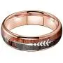 BestTungsten 6mm 8mm Silver/Black/Rose Gold Tungsten Rings for Men Women Wedding Bands Koa Wood Arrow Inlay Domed Plished Shiny Comfort Fit BestTungsten 6mm 8mm Silver/Black/Rose Gold Tungsten Rings for Men Women Wedding Bands Koa Wood Arrow Inlay Domed Plished Shiny Comfort Fit