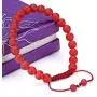BRCbeads Gemstone Beaded Bracelets Natural Birthstone Healing Power Crystal Beads Macrame Adjustable 7-9 Inch Gift Box