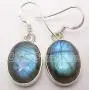 SilverStarJewel Sterling Silver 12 x 16 mm Cab Labradorite tcw 19.6 Earrings 1.3'' New Art SilverStarJewel Sterling Silver 12 x 16 mm Cab Labradorite tcw 19.6 Earrings 1.3'' New Art