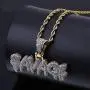 Naomi SAVAGE Bubble Letters Combine Pendant Necklace Hip Hop Mens Trendy Jewelry Gold Silver Rope Chain Tennis Chain multi-color 24 in Naomi SAVAGE Bubble Letters Combine Pendant Necklace Hip Hop Mens Trendy Jewelry Gold Silver Rope Chain Tennis Chain multi-color 24 in