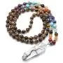 Top Plaza Natural Stone Beads Chakra Healing Crystal Necklace Silver Tree of Life Wire Wrapped Raw Clear Quartz Point Pendant Jewelry for Womens Ladies Top Plaza Natural Stone Beads Chakra Healing Crystal Necklace Silver Tree of Life Wire Wrapped Raw Clear Quartz Point Pendant Jewelry for Womens Ladies
