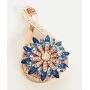 My Prime Gifts Snap Jewelry Rose Gold Rhinestone Infinity Pendant Holds18-20mm