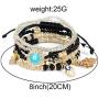 HaHaGirl 6 Sets Bohemian Stackable Bead Bracelets for Women Girls Stretch Multilayered Bracelet Set Multicolor Tassel Strand Bracelets Stretch Jewelry