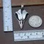 Crow Raven Skull Gothic Magic Spirit Bellatrix Lestrange Vintage Halloween Jewelry Wiccan Wicca Pagan Magic Wizard Mens Pendant Necklace Protection Amulet Wealth Money Charm Safe Travel Talisman