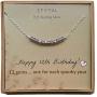 EFYTAL 12th Birthday Gifts for Girls, Sterling Silver Necklace, 12 beads for 12 Year Old Girl, Bat Mitzvah Gift