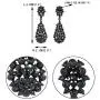EVER FAITH Womens Austrian Crystal Party Hollow-out Teardrop Dangle Earrings EVER FAITH Womens Austrian Crystal Party Hollow-out Teardrop Dangle Earrings