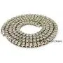 Mens Iced Out Hip Hop Silver tone CZ Miami Cuban Link Chain Choker Necklace Mens Iced Out Hip Hop Silver tone CZ Miami Cuban Link Chain Choker Necklace