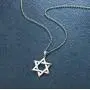 FANCIME White Gold Plated 925 Sterling Silver Polished Shiny Big Large Star Of David Pendant Necklace Silver Jewelry for Mens Boys, With 20 Inch Durable Lobster Clasp Rolo Chains FANCIME White Gold Plated 925 Sterling Silver Polished Shiny Big Large Star Of David Pendant Necklace Silver Jewelry for Mens Boys, With 20 Inch Durable Lobster Clasp Rolo Chains