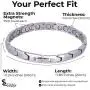 Elegant Womens Titanium Magnetic Therapy Bracelet Pain Relief for Arthritis and Carpal Tunnel Elegant Womens Titanium Magnetic Therapy Bracelet Pain Relief for Arthritis and Carpal Tunnel