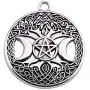Pagan Triple Moon Goddess Pentacle Celtic Tree of Life Alloy Pendant for Jewelry Making Pagan Triple Moon Goddess Pentacle Celtic Tree of Life Alloy Pendant for Jewelry Making
