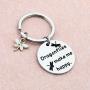 FUSTMW Dragonfly Gifts Keychain Dragonfly Themed Gifts Dragonfly Charm Jewelry Nature Lover Gifts Dragonflies Make Me Happy