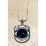 My Prime Gifts Interchangeable Snap Jewelry Double Halo Necklace 24'' + 3'' Extender Holds 18-20mm