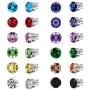 Spiritlele 12 Pairs Colors Crystal Flower Face Magnetic Clip Non Piercing Earrings Set Unisex Spiritlele 12 Pairs Colors Crystal Flower Face Magnetic Clip Non Piercing Earrings Set Unisex