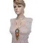 Handmade Beaded Indian Fashion Jewelry Yellow Mix Seed Beaded Star Designer Necklace Earrings set S-53-SB-9 24 X 2.6