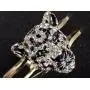Alilang Golden Tone Clear Crystal Rhinestone Black Enamel Cheetah Leopard Jaguar Head Bangle Bracelet Alilang Golden Tone Clear Crystal Rhinestone Black Enamel Cheetah Leopard Jaguar Head Bangle Bracelet