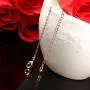 Rose Flower Necklace 18K Gold Plated Silver Rose Jewelry Gift for Women Girl Rose Flower Necklace 18K Gold Plated Silver Rose Jewelry Gift for Women Girl