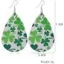 8 Pairs St. Patricks Day Faux Leather Dangle Earrings Set Green Clover Teardrop Dangle Earrings Lightweight Saint Patricks Day Festival Decor Earring Jewelry Gift for Women Girls 8 Pairs St. Patricks Day Faux Leather Dangle Earrings Set Green Clover Teardrop Dangle Earrings Lightweight Saint Patricks Day Festival Decor Earring Jewelry Gift for Women Girls