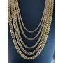Solid 925 Sterling Silver - 14k Gold Plated - Miami Cuban Link Chain Or Bracelet - Box Lock Cuban Link 4-10.5mm - Italy Mens Necklace