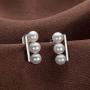 Pearl Dangle Earrings Freshwater Cultured White Pearl Climber Earrings Pearl Jewelry Gifts for Women Girls Wife