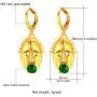 African Style Maori Mask Design Drop Earrings Women Fashion 18K Gold Plated Jewelry African Style Maori Mask Design Drop Earrings Women Fashion 18K Gold Plated Jewelry