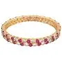 Ratnavali Jewels CZ Zirconia Gold Tone Red Green White Round Diamond Elegant Bollywood Indian Bangles Jewelry Women Wedding Bride