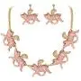 EVER FAITH Austrian Crystal Enamel Lovely Flying Pigs Wing Animal Necklace Earrings Set Clear EVER FAITH Austrian Crystal Enamel Lovely Flying Pigs Wing Animal Necklace Earrings Set Clear