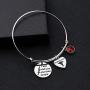 UJIMS Phlebotomist Bracelet with Caduceus Charm Medical Hematologist Gift I Will Stab You and Stab People Phlebotomy Technician Jewelry