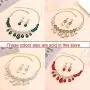2 PCS/set Elegant Rhinestone Austrian Crystal Choker Necklace Teardrop Dangle Earrings Jewelry Sets for Women Girls, Womens Bridal Wedding Bridesmaid Party Birthday Prom Jewelry Gift. 2 PCS/set Elegant Rhinestone Austrian Crystal Choker Necklace Teardrop Dangle Earrings Jewelry Sets for Women Girls, Womens Bridal Wedding Bridesmaid Party Birthday Prom Jewelry Gift.