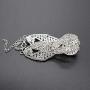 DUOC Bridal Crystal Teardrop Necklace Earrings Bracelet Jewelry Set Wedding Prom