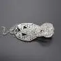 DUOC Bridal Crystal Teardrop Necklace Earrings Bracelet Jewelry Set Wedding Prom