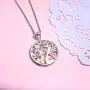 PEIMKO Sterling Silver Tree of Life Pendant Necklace, Cubic Zirconia Family Spiritual Tree Gifts for Mother Daughter PEIMKO Sterling Silver Tree of Life Pendant Necklace, Cubic Zirconia Family Spiritual Tree Gifts for Mother Daughter